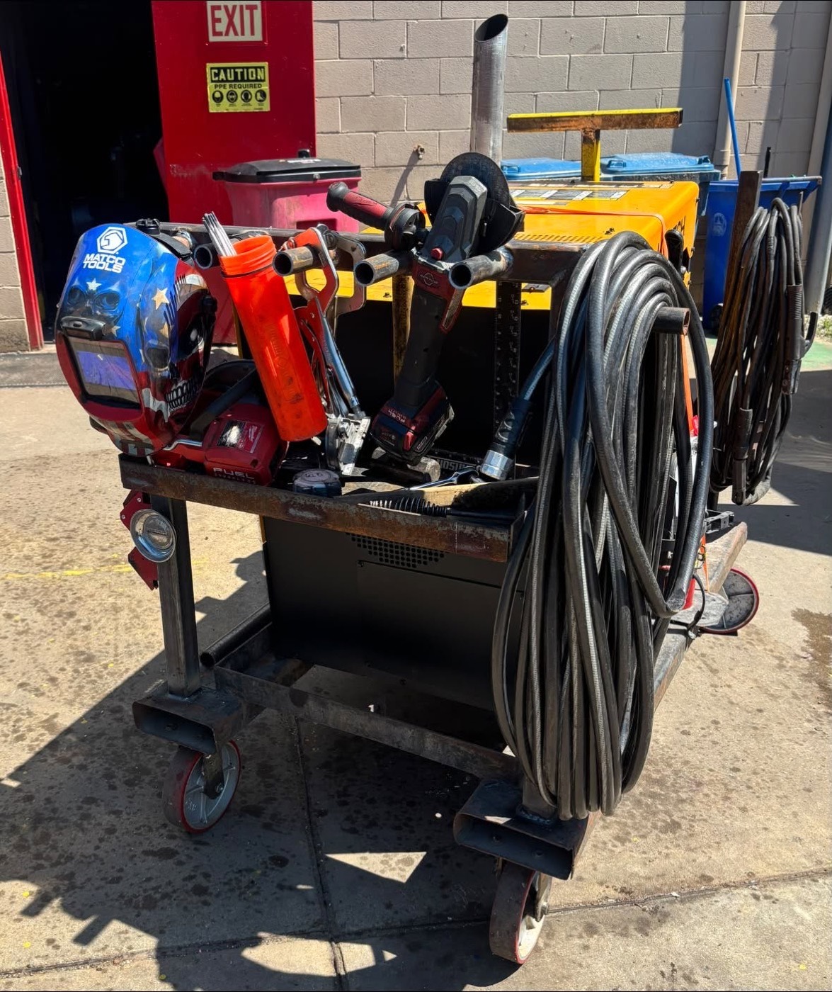 Legacy Steel Works mobile welding rig loaded with tools