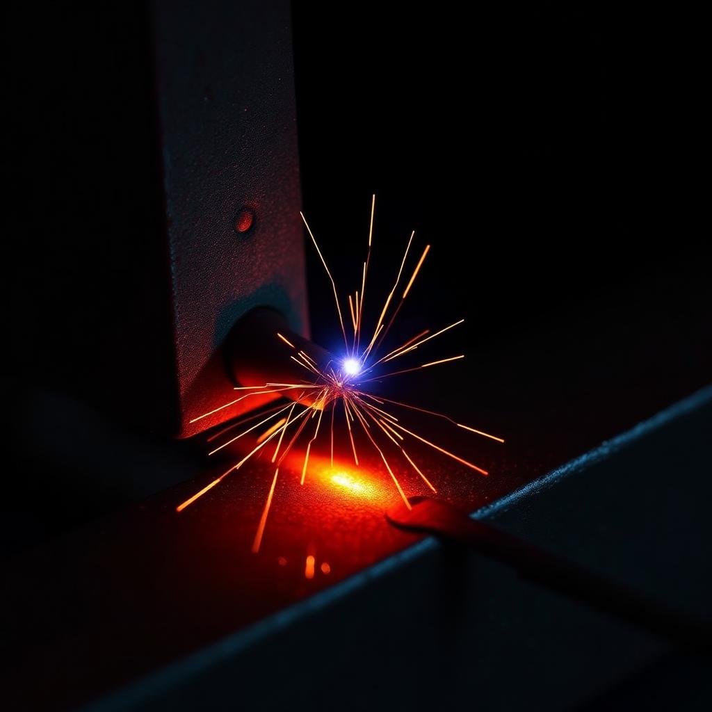 Close-up of a clean structural weld bead